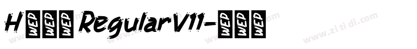 H 新雅兰 RegularV11字体转换
